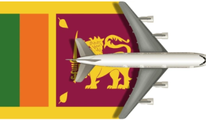 sri-lanka-flag-airplane-flying sri-lanka-flag-airplane-flying
